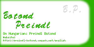 botond preindl business card